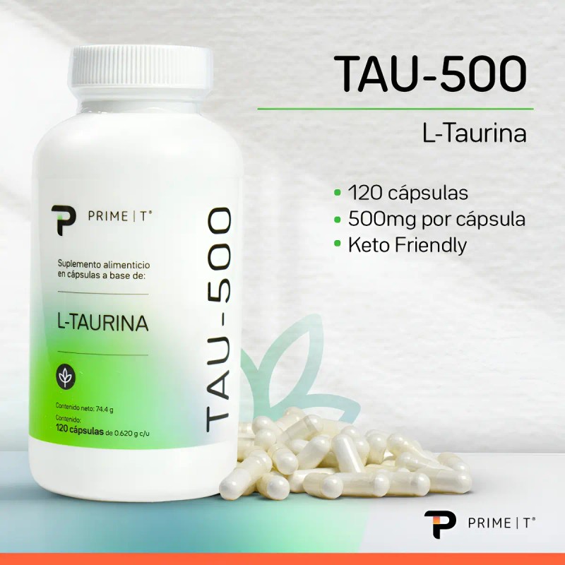 Taurina Suplemento Primetech 120 Cáps 500 Encuentra Grandes Cantidades Cerebro
