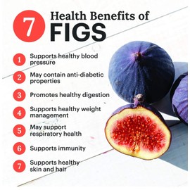 Dried Figs - All Natural Organic Soft Dried Fruit Smyrna Figs - Vegan, Kosher and Gluten-Free Healthy Snack - 6oz Each (Pack of 3)