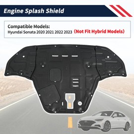 Promrmr Engine Splash Shield Guard Heavy-Duty PVC for Hyundai Sonata 2020-2023 (Not fit Hybrid) Skid Plate w/Service Holes, Vent Design & Extended Cover- Rustproof