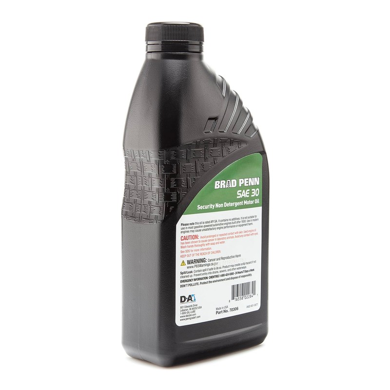PENNGRADE 70306, Security Non-Detergent Motor Oil SAE 30, 1 Quart