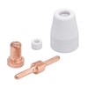 65Pcs Plasma Cutting Consumables Ceramic Copper Plasma Cutter Tips Kit