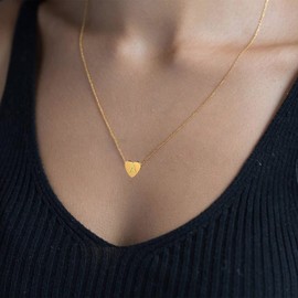 Heart Initial Necklace for Women Tiny Gold Letter Necklace Heart Pendant Necklace Alphabet Necklace for Girls