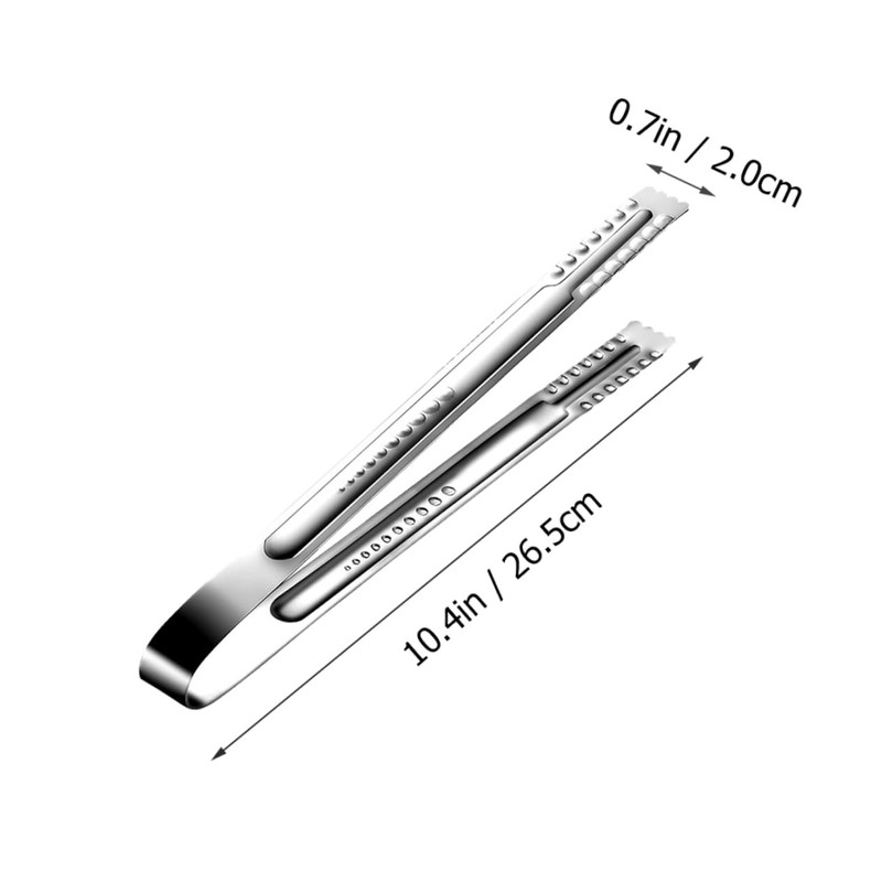 Ipetboom Stainless Steel Steak Tongs with Ergonomic Handle Practical Food