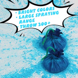 ARELUX Color Powder Balls-48 Packs Holi Powder Colors Chalk Balls,200+ Throws Each Chalk Bomb,Family Activiies Outdoor for Color Run Photography,Party Games,Friends Photoshoot,Birthday,Festival