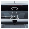 DUSCOKE Cute Dog Decal Car Rear Windshield Window Wiper Sticker,