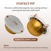 Reusable Pods for Nespresso Capsules VertuoLine, 100pcs Refillable Aluminum Covers