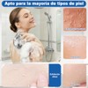 4PCS Zenbody Toalla Exfoliante Japonesa, Doble Cara con 4 Ganchos