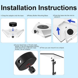 Starlink Mini Tripod Adpater Mount for Starlink Mini Original Pipe Adapter, Aluminum Alloy Starlink Mini(V4) Accessories, Starlink Mini Mounting Kit(Include 1/4''-20 Male to 3/8''-16 Female Screw)
