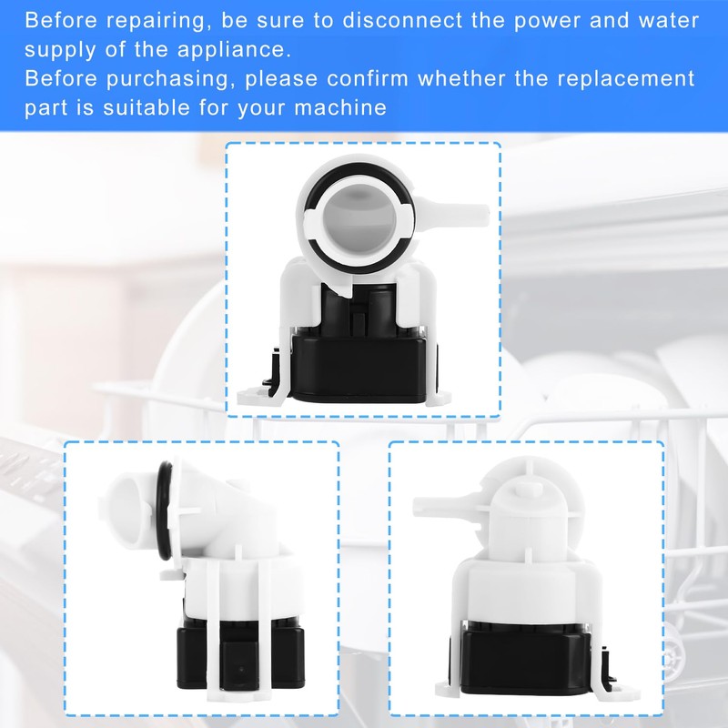 Dishwasher Pressure Sensor, WD21X25468 Dishwasher Pressure Sensor Replacement Plastic Dishwasher