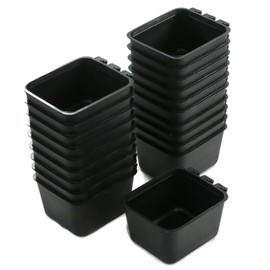 The ROP Shop 50-Pack - 16oz Black Cage Cup for Feed & Water for Poultry Ducks, Birds, Hamsters