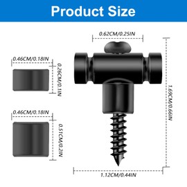 2 PCS Guitar Roller String Retainers, String Trees for Electric Guitar, Black Metal Guitar Roller String Retainers, Roller String Tree Bar Guide Replacement Guitar Accessories