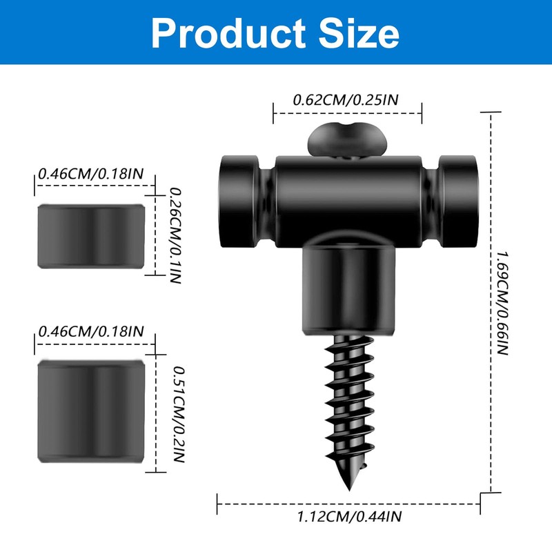 2 PCS Guitar Roller String Retainers, String Trees for Electric