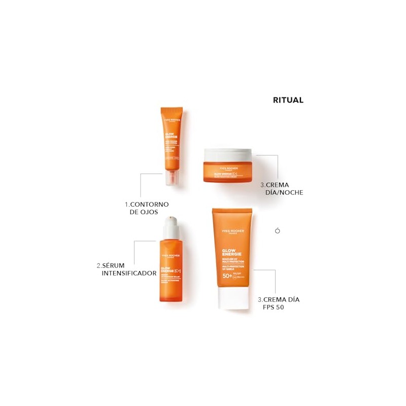 Yves Rocher, Glow Energie Crema Facial Multi-Protección FPS 50 +