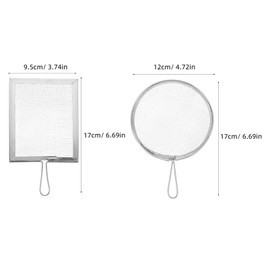 Operitacx 2stücke Sieb Mit Feinem Netz Vielseitiges Sifting-Tool Für Keramik Erde Und Glasuren Tragbares Filtersieb Mit Handgriff Für Garten Und Töpferarbeiten