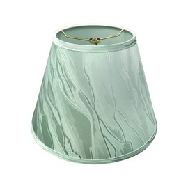 Aspen Creative 32691A Transitional Empire Shape Spider Construction Lamp Shade, Light Green, 7" Top x 13" Bottom x 9-1/2" Slant Height