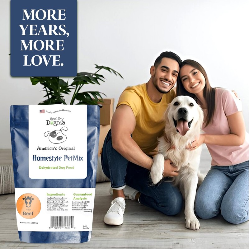 Healthy Dogma - Homestyle PetMix Dehydrated Dog Food with Beef