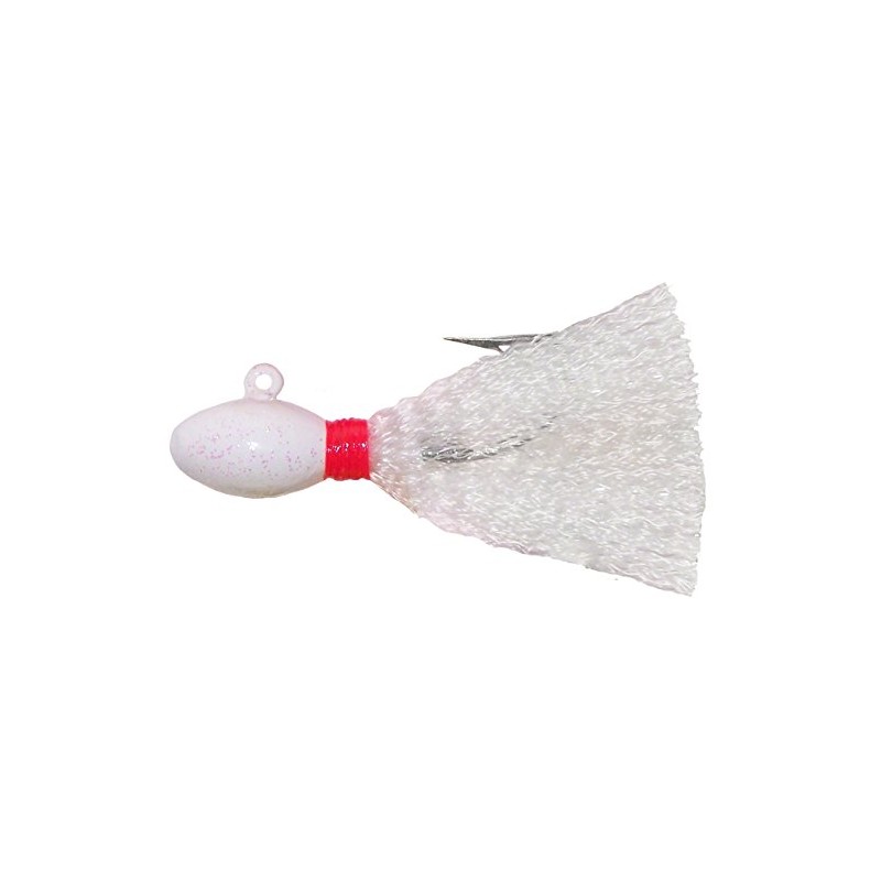 Wahoo WAH-PPJ14-1 Egg Pompano Jig, 1/4 Oz, White