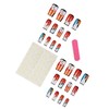 RUOKEXIN Medium Press on Nails Square Fake Nails Colorful False