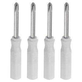 HARFINGTON 4Pcs PH1 Mini Phillips Screwdriver 2.5mm Magnetic Cross Head 45mm Length for Small Appliances Repairs, White