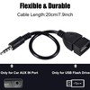 Warmstor 3.5mm (1/8 inch) AUX Audio Plug Male to USB