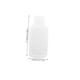 CHILDWEET 4pcs Liquid Storage Bottles Plastic Mouth Round Containers for Household Industrial Artistic Use Impact Resistant Sealing Jars for Safe Liquid Sample Storage