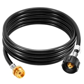 GasSaf 15FT Propane Hose, Propane Adapter Hose 1lb to 20lb Connection, Propane Tank Hose Suitable for Weber Q Grills, Blackstone Griddles, Coleman Stoves, Mr Heater Buddy & More