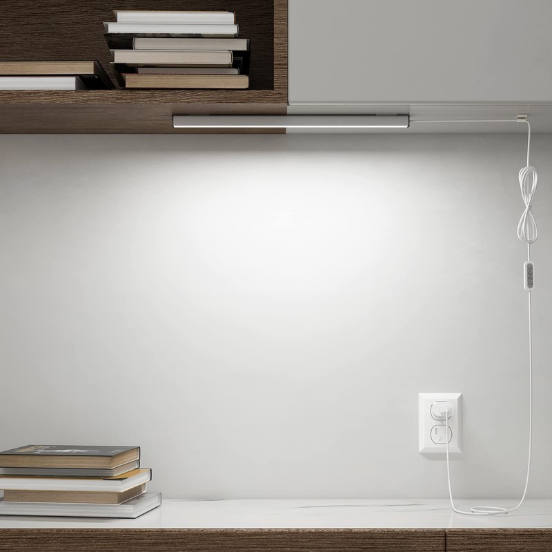 ASOKO LED Under Cabinet Lighting USB Plug-in, Dimmable, 3 Color