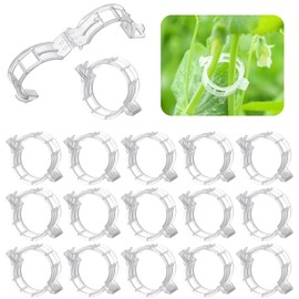 RZMZBY Pack of 100 Plant Clips, Tomato Clips, Tomato Clips, Plant Clips, Flower Clips for Climbing Plants, Vegetables, Tomato Plant Attachment (Pack of 100)