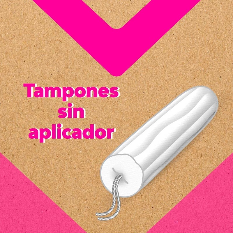 Saba Tampones Regular V-eco Flujo Moderado sin aplicador, 16 piezas