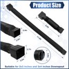 Loyala 2PCS 11.5ft Gutter Downspout Extensions Flexible Drain Downspout Extender