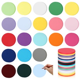 Honoson 1000 Pcs Round Cutouts Paper 3.9 Inch Circles Assorted Color Round Cut Outs Round Shaped Die Cuts Paper for DIY Craft Projects Back to School Classroom Bulletin Board Decor
