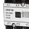 LCK3 3P 30A AC Contactor Heat Resistant PP Shell Silver