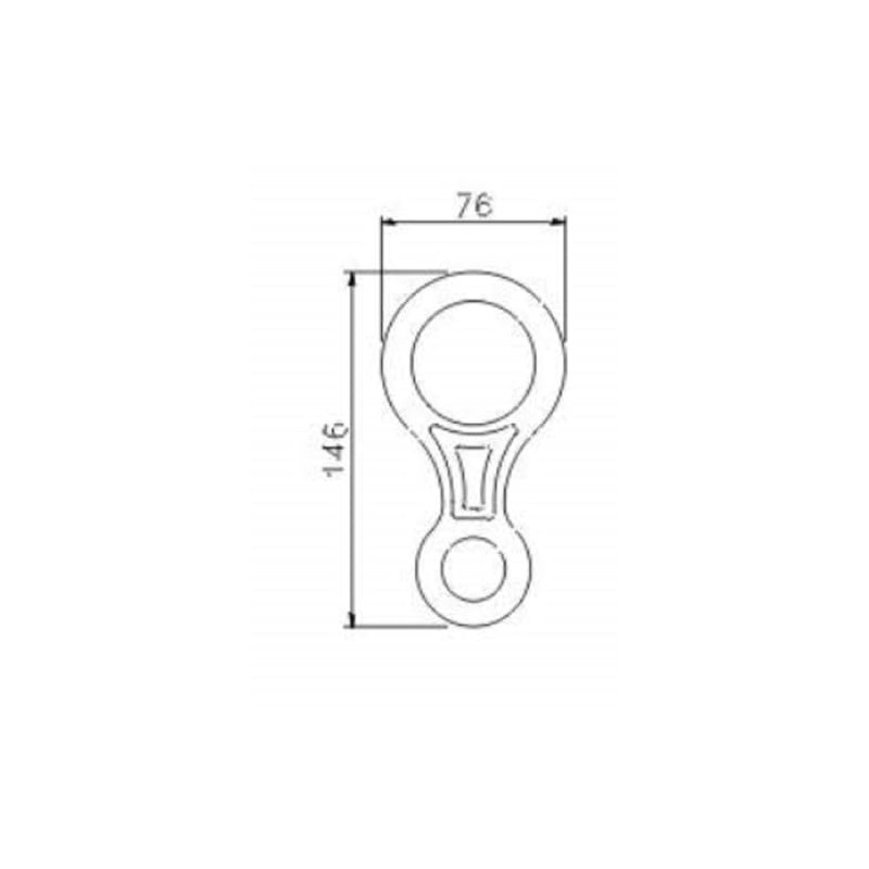 Climbing Technology 8 Descender, Orange, Big