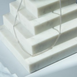 Heather Needham Sterling Silver 2.1 mm Diamond Cut Curb Chain Necklace | 16, 18, 20, 22 Inch Chain | 925 Sterling Silver Necklace for Women | Gift Boxed 8502 (20)