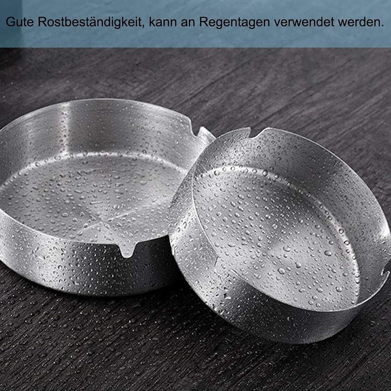 Ashtray Round Stainless Steel Ashtray 8cm Stainless Steel Ashtray 8
