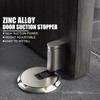 EVTSCAN Modern Silent Mechanical Door Stopper, Brushed Nickel, Adjustable Height,