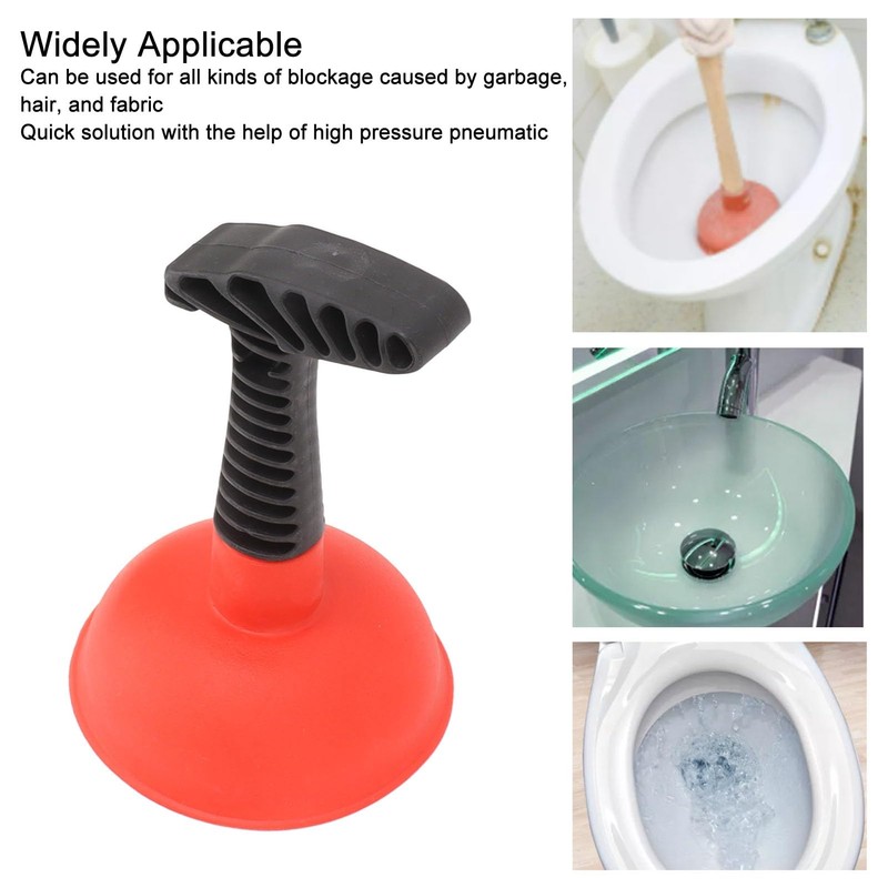 Mini Plunger with Short Handle Sink Plunger Industrial Suction Bell