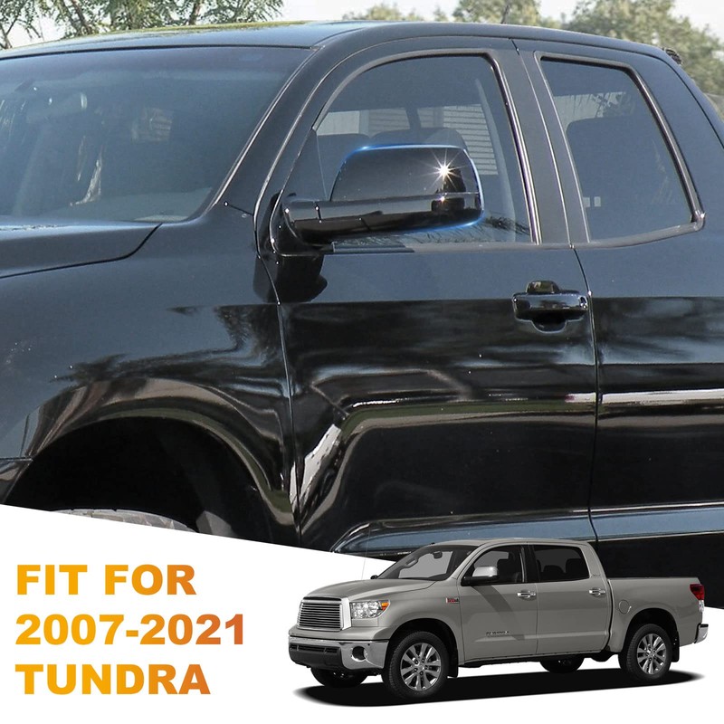 1Pair Glossy Black Side Mirror Cover Compatible with 2007-2019 2020