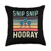 Snip Snip Hooray Loving Husband Throw Pillow, 18x18, Multicolor