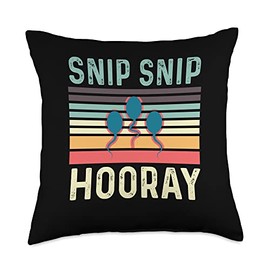 Snip Snip Hooray Loving Husband Throw Pillow, 18x18, Multicolor