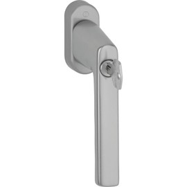 Hoppe VarioFit Lockable Window Handle VK 7 x 32-42 mm Lockable Window Handle with Key Aluminium Stainless Steel Effect
