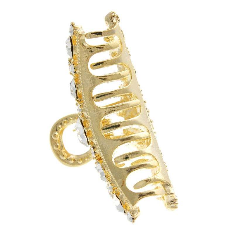 VINGTAINE H-830 Gold Rhinestone Hair Claw Hair Clip Hair Accessory
