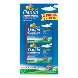 Claritin Children S Niños Antistamínico Con 80 Tabletas