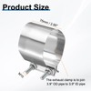sourcing map 2pcs Exhaust Clamp 3.94" Stainless Steel Lap Joint