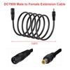 DC Power Extension Cable, 14AWG 10FT 8mm Male to Female