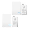 NineLeaf 2Pack Mini Wireless Light Switch and Receiver Kit, Wireless