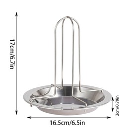 Yilceemy Roast Chicken Rack Stainless Steel Roast Chicken Rack Grill Grill Accessories for Oven Grill for Camping