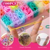 NUHEXRY 1800 Mini Bandas de Goma con Herramientas de Peinado