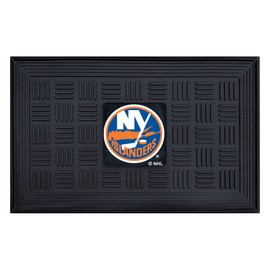 FANMATS 11473 New York Islanders Heavy Duty Vinyl Medallion Outdoor Door Mat - 19.5in. x 31in.