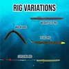 Reaction Tackle Wacky Worms/Soft Plastic Worm Stick Baits Green Pumpkin